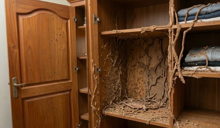 cara menghilangkan rayap di lemari larusa